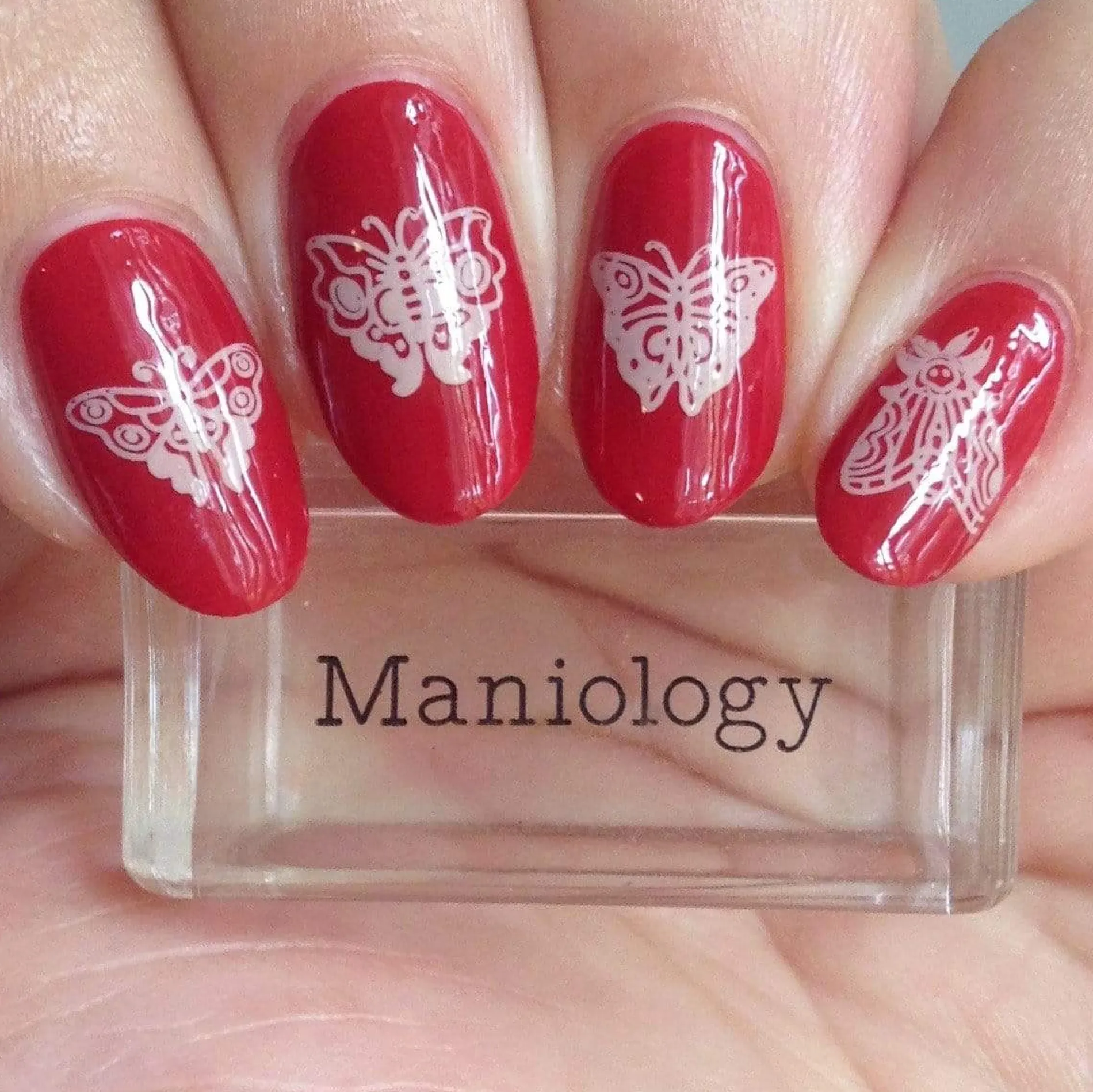 Cherry Bomb (B326) - Deep Red Stamping Polish