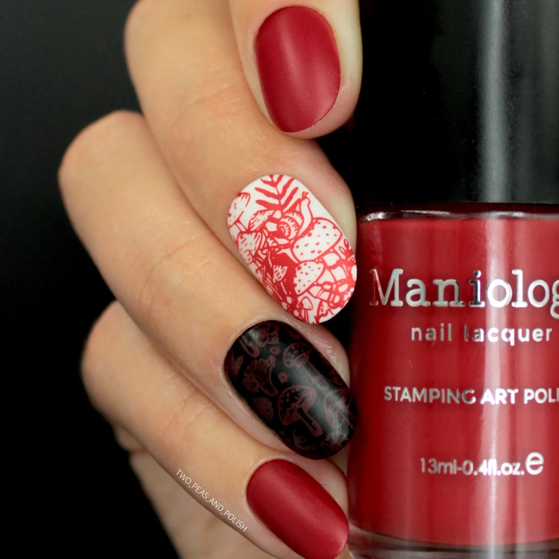 Cherry Bomb (B326) - Deep Red Stamping Polish
