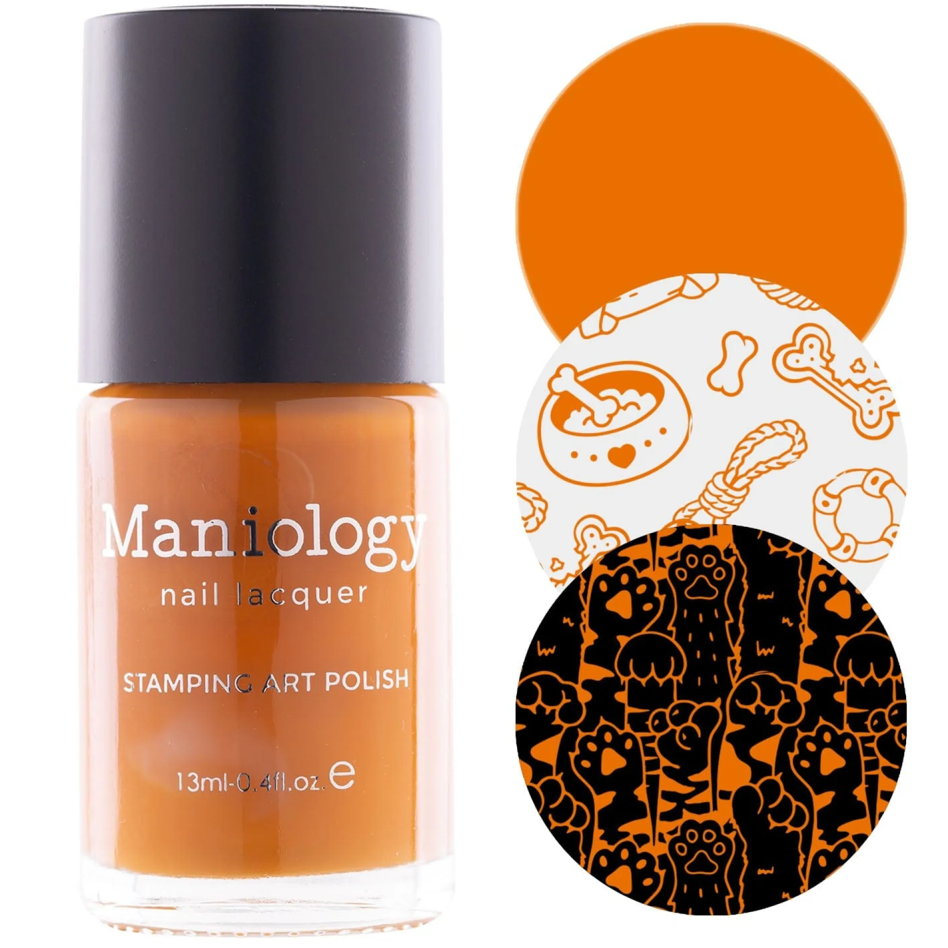 Chonk (B512) - Cream Orange Stamping Polish