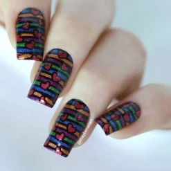 Classic Gradients & Hearts: Set of 3 Nail Stamping Plates