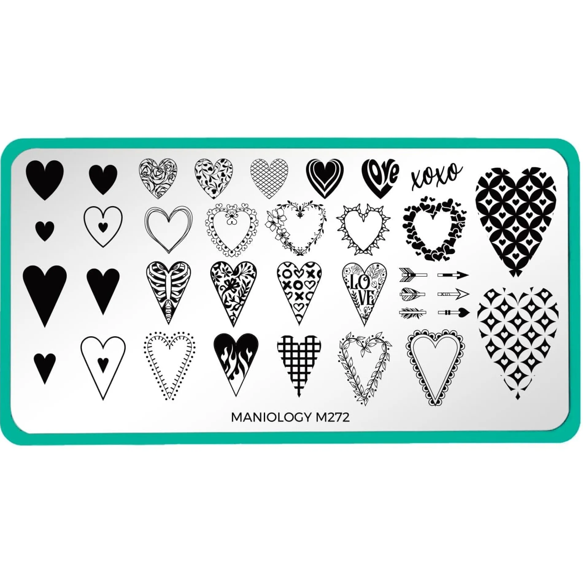 Classic Gradients & Hearts: Set of 3 Nail Stamping Plates