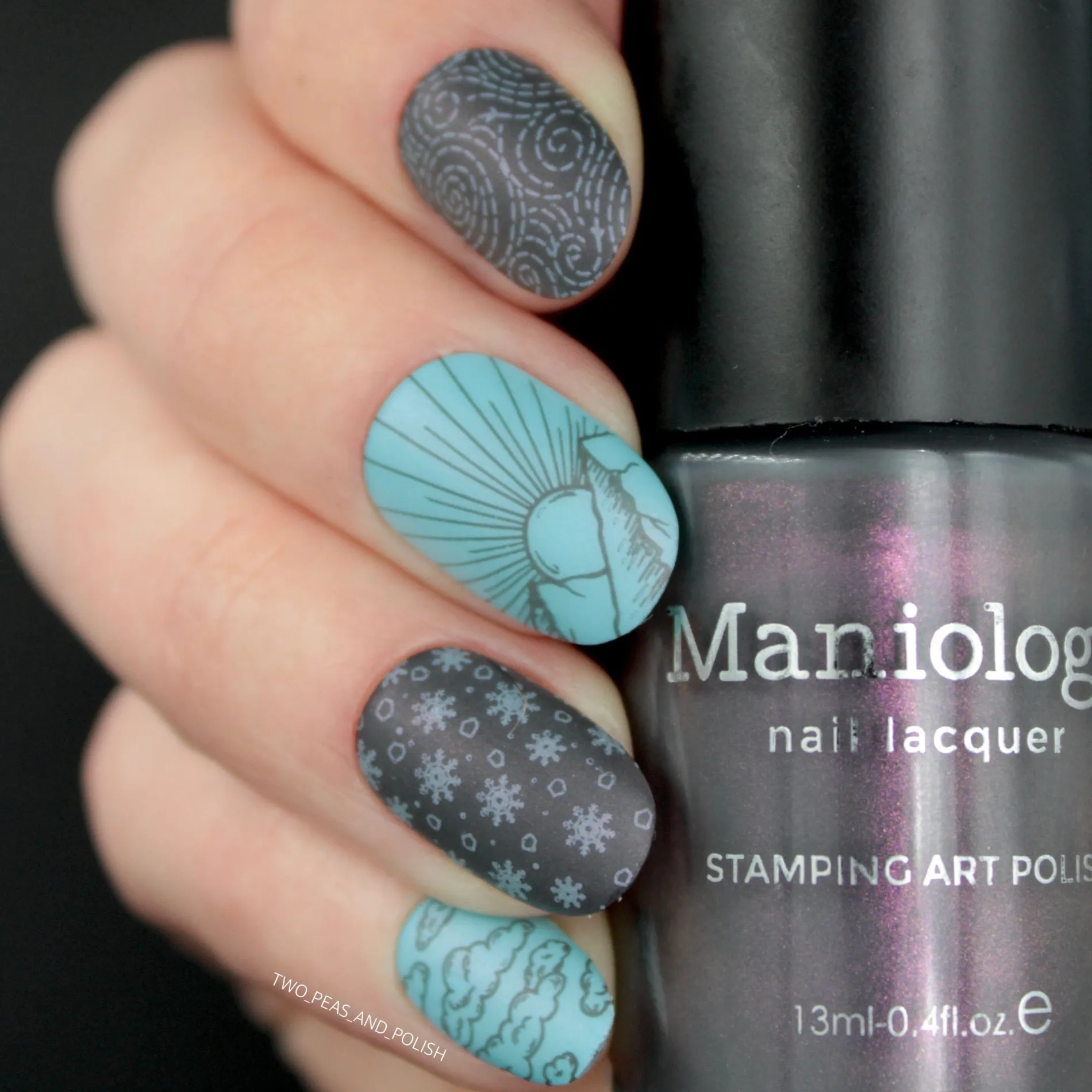 Cloudburst (B427) - Pearl Gray Stamping Polish