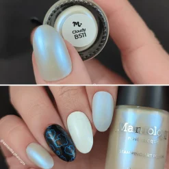 Cloudy (B511) - Pearl White Stamping Polish