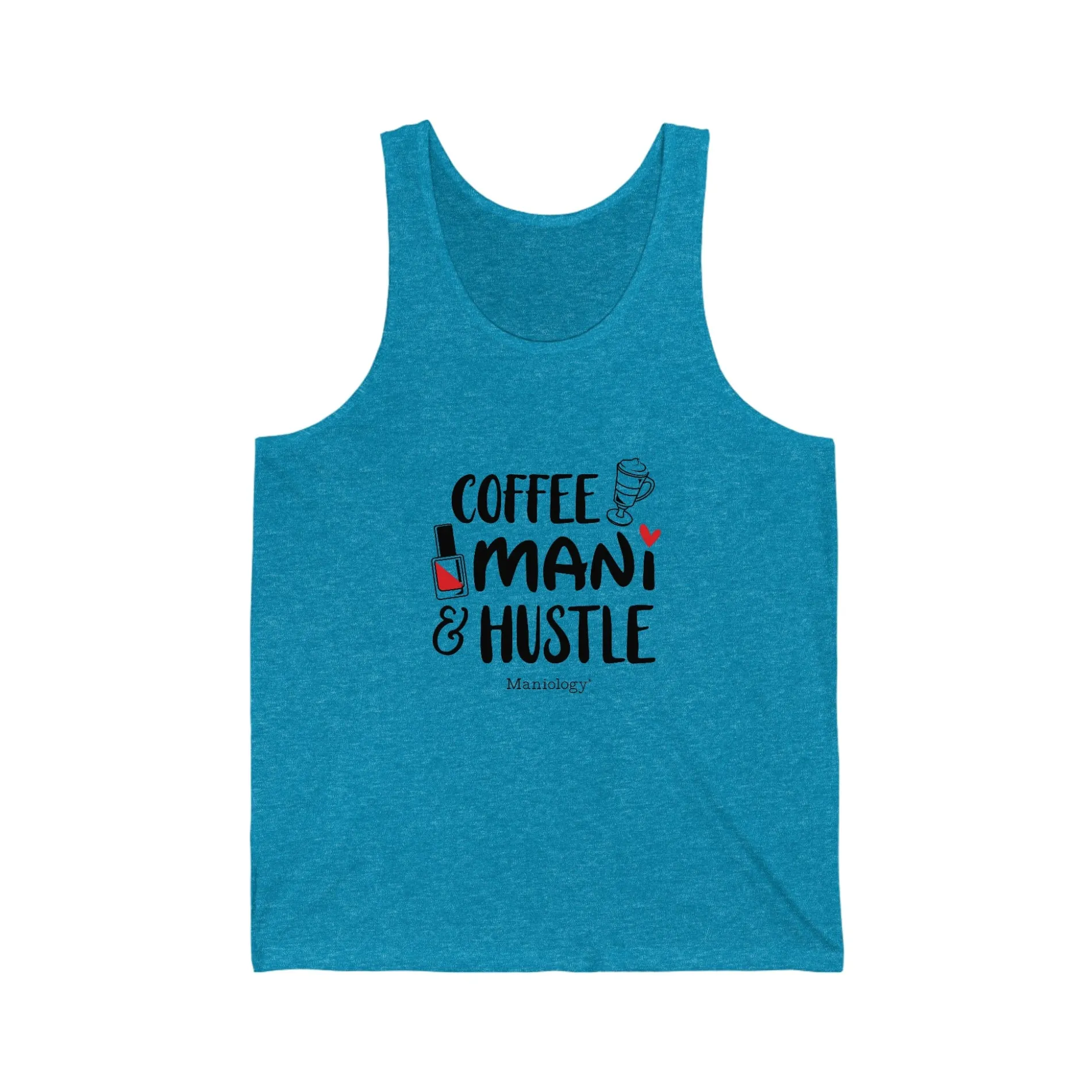 Coffee-Mani-Hustle - Jersey Tank Top