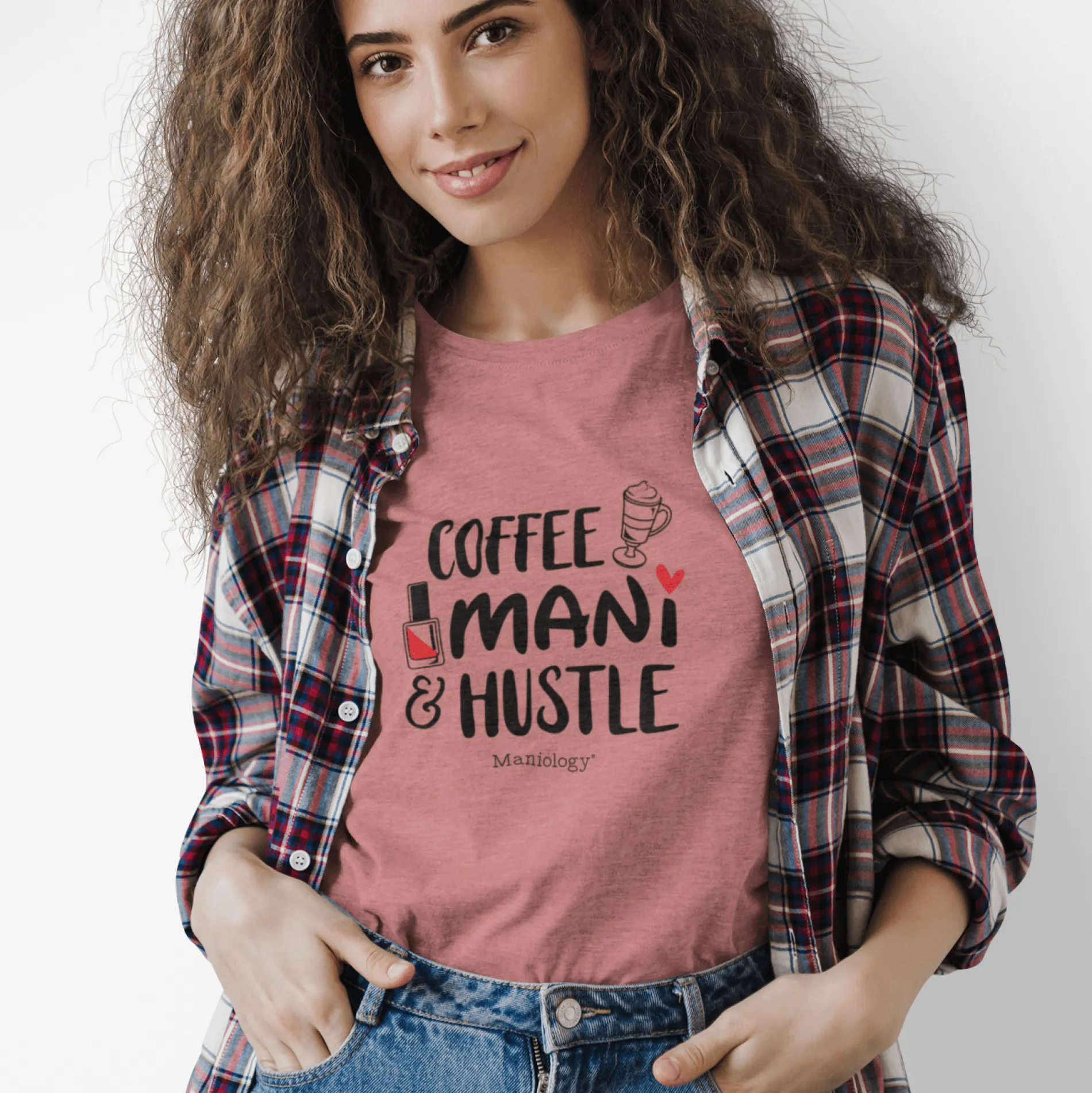 Coffee-Mani-Hustle - Short Sleeve T-shirt