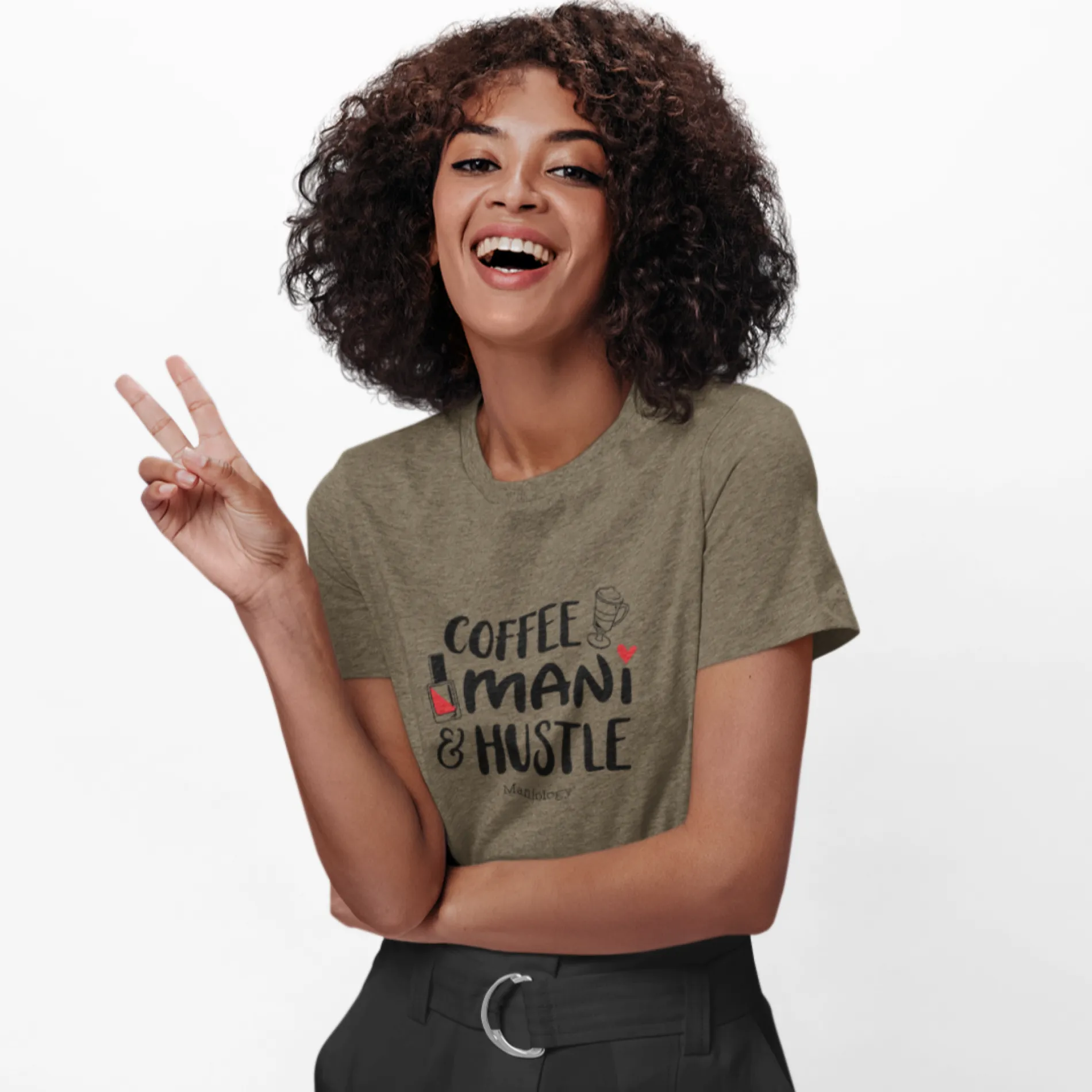Coffee-Mani-Hustle - Short Sleeve T-shirt