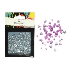 Color-changing heart studs