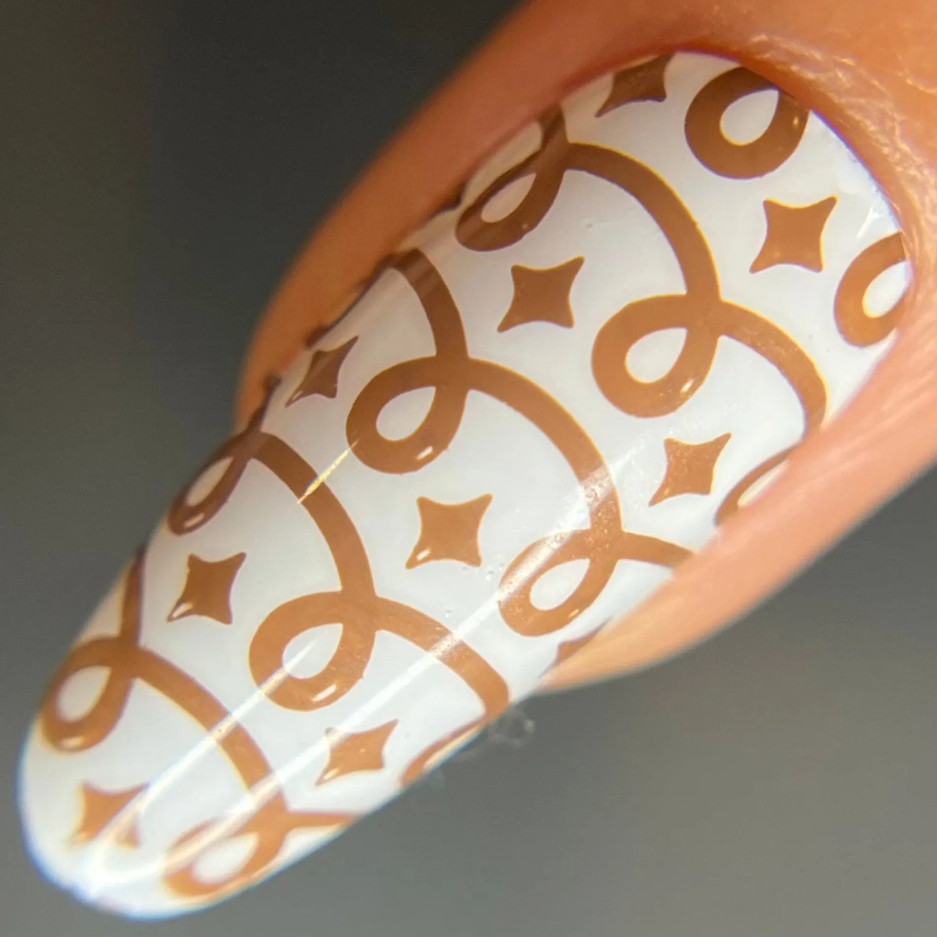 Cookie Crumbs (B538) - Cream Brown Stamping Polish