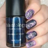 Cosmos (B433) - Pearl Navy Blue Stamping Polish