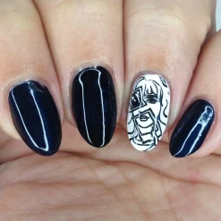 Cosmos (B433) - Pearl Navy Blue Stamping Polish