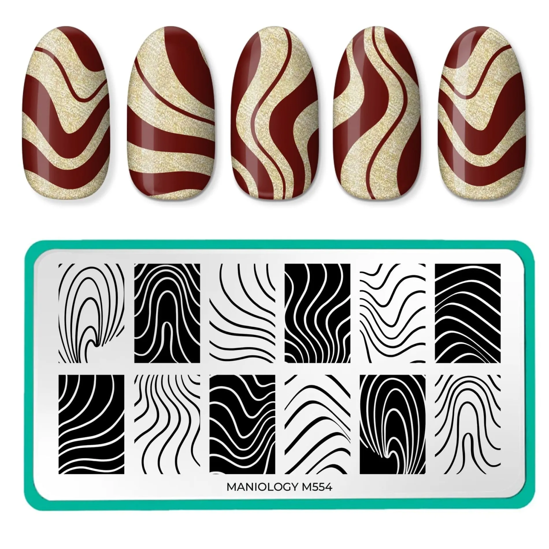Couture Lines (M554) - Nail Stamping Plate