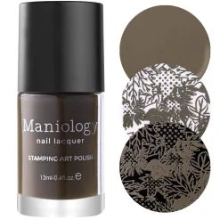 Crisp (B349) - Dark Green-Gray Stamping Polish