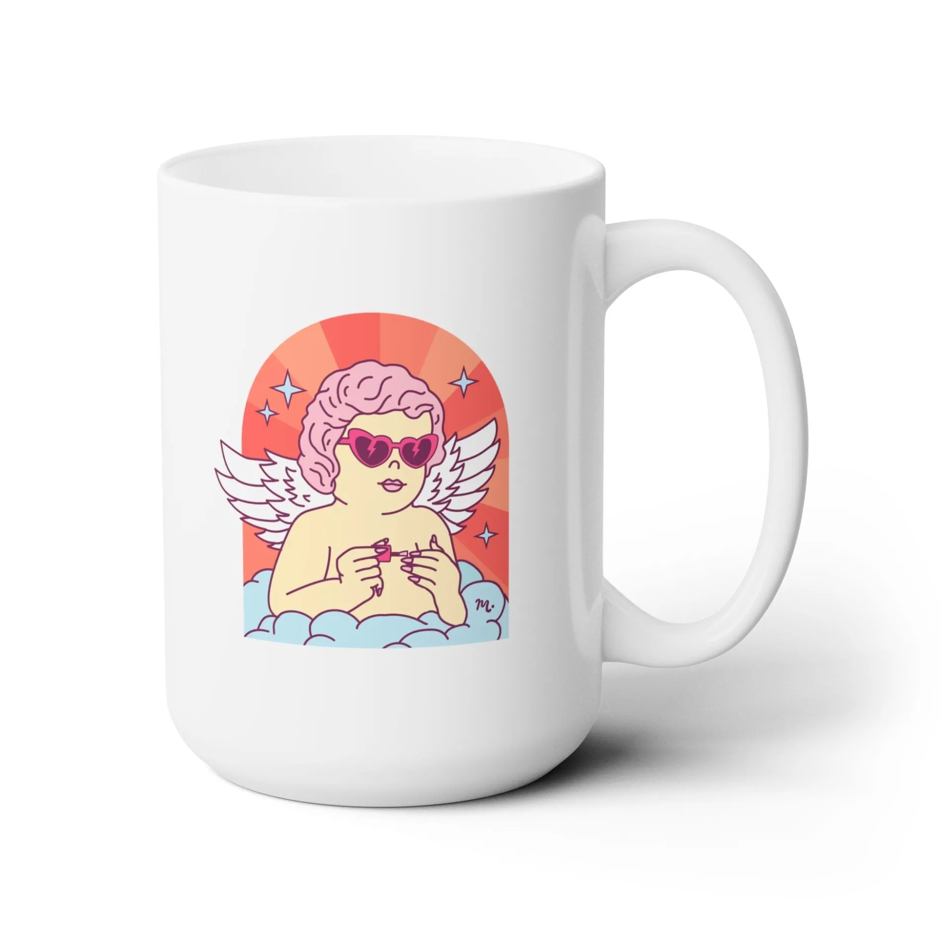 Cupid's Nail Spa Ceramic Coffee Mug 15oz