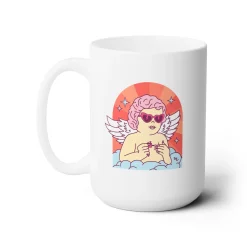 Cupid's Nail Spa Ceramic Coffee Mug 15oz