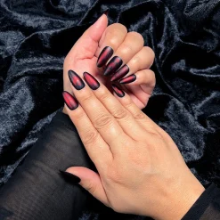 Darkest Night: Evil Eye (B308) Metallic Scarlet Red Stamping Polish