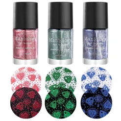 Darkest Night: 3-Piece Metallic Stamping Art Polish Set