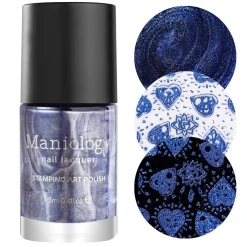 Darkest Night: 3-Piece Metallic Stamping Art Polish Set