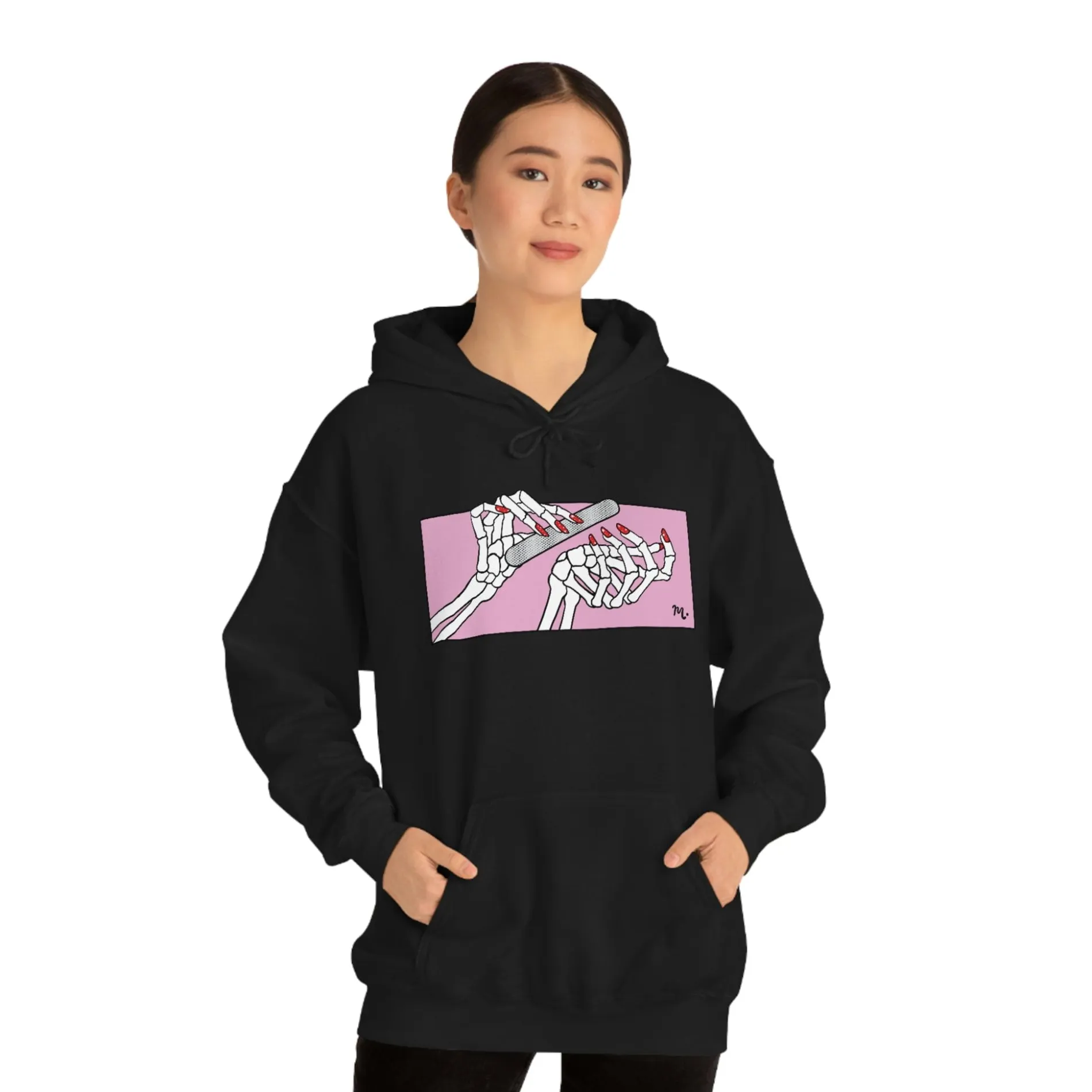 Dead But Nailed It - Heavy Blend Hoodie Sweatshirt