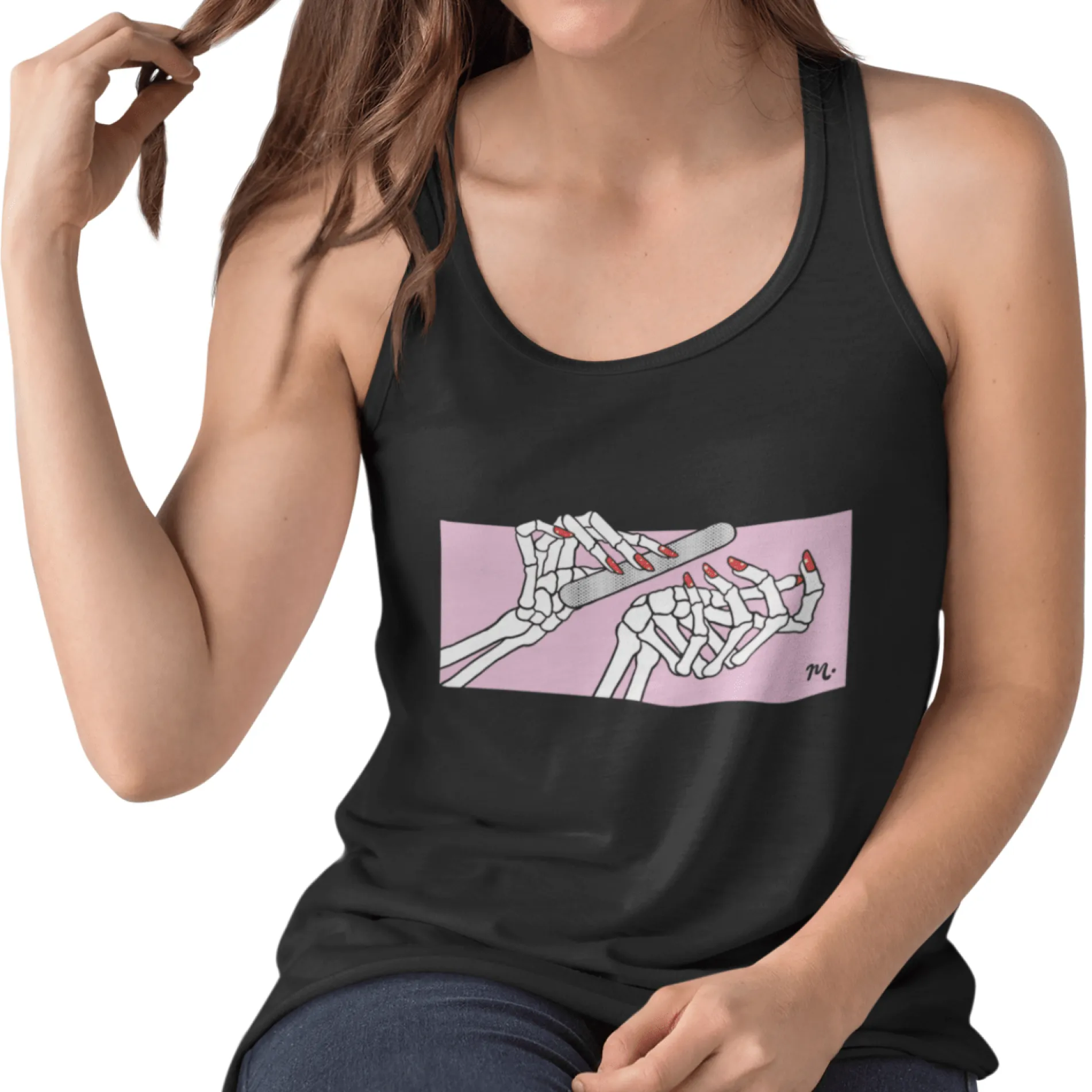 Dead But Nailed It - Jersey Tank Top