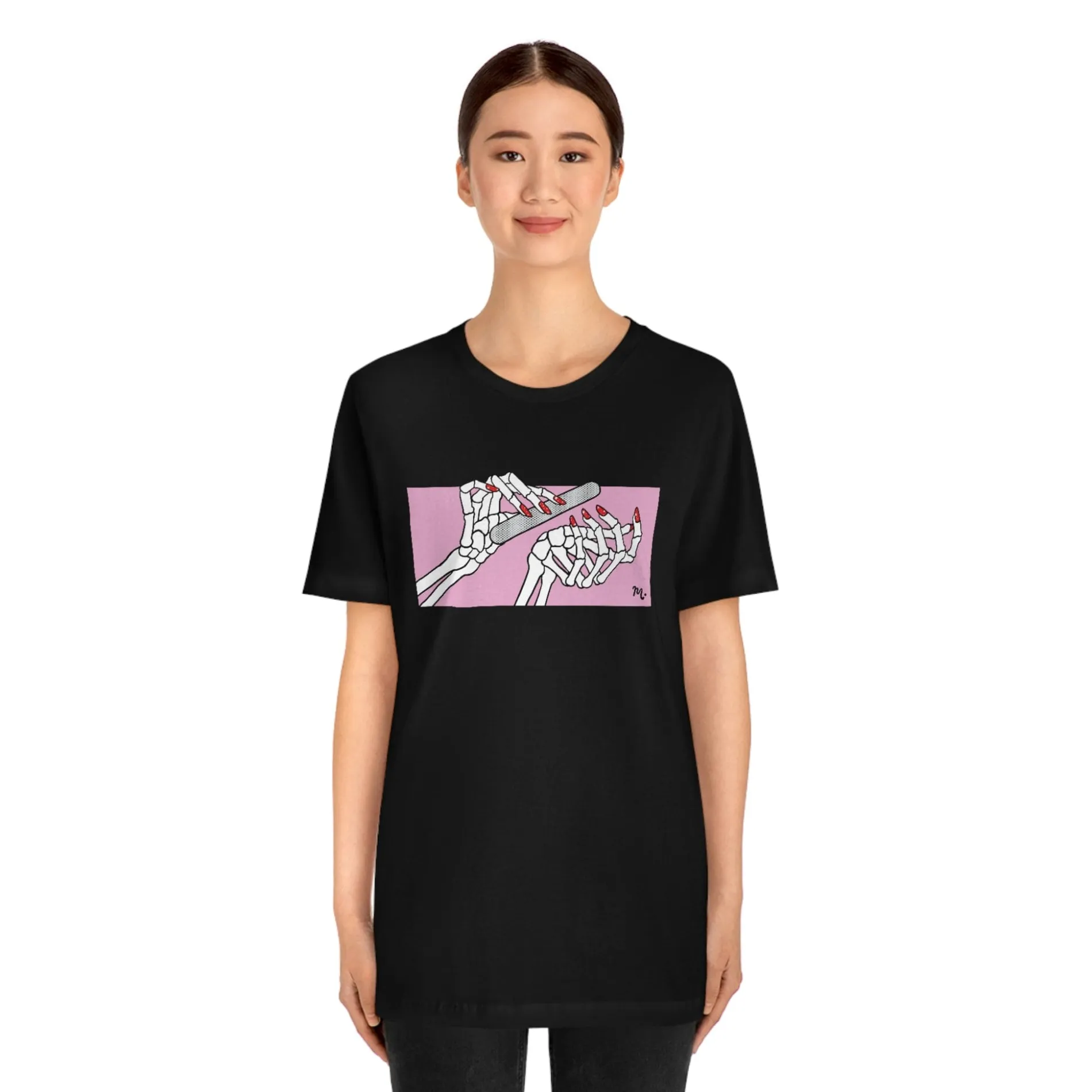Dead But Nailed It - Short Sleeve T-shirt