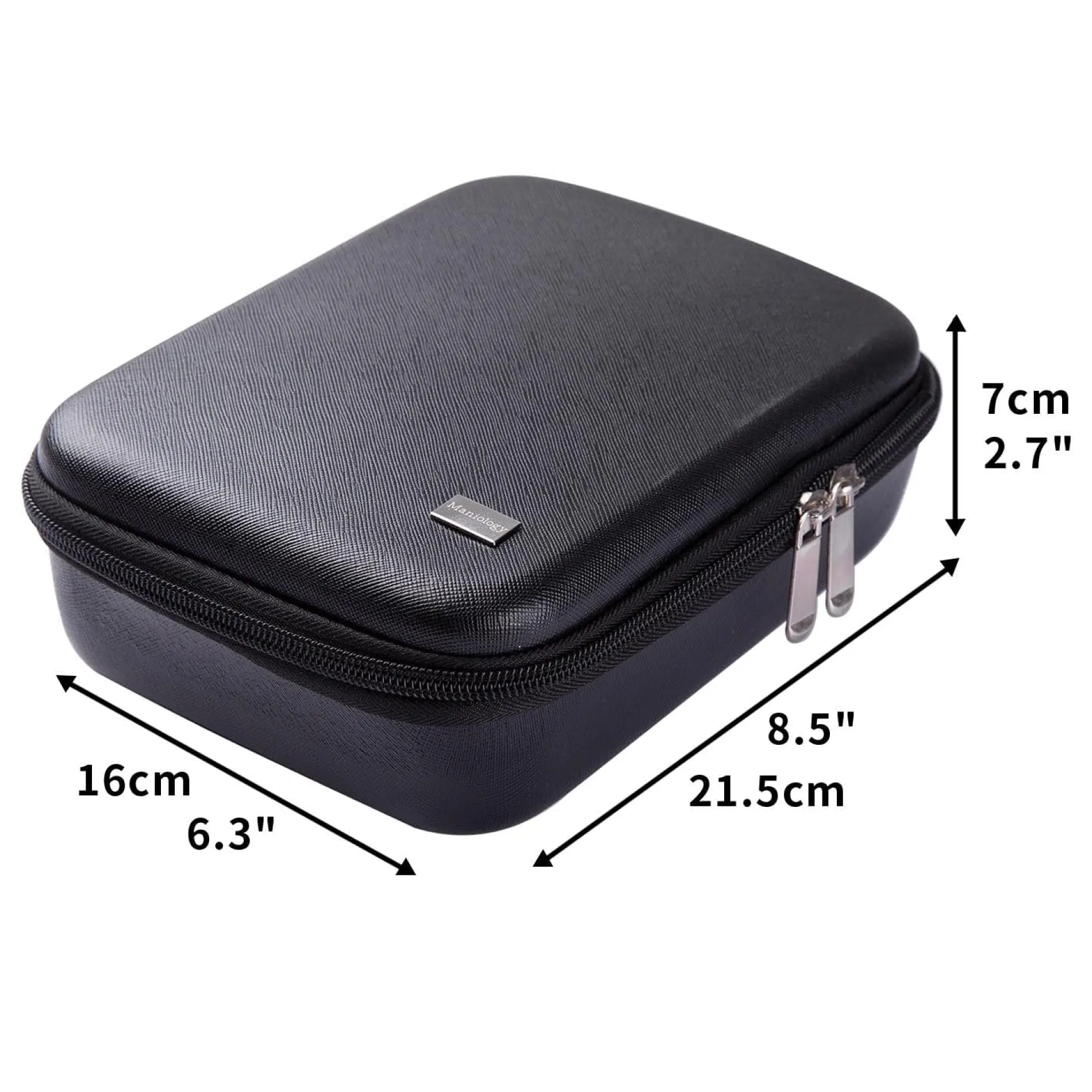 Deluxe Stamping Plates and Polish Holder Case - Jet Black