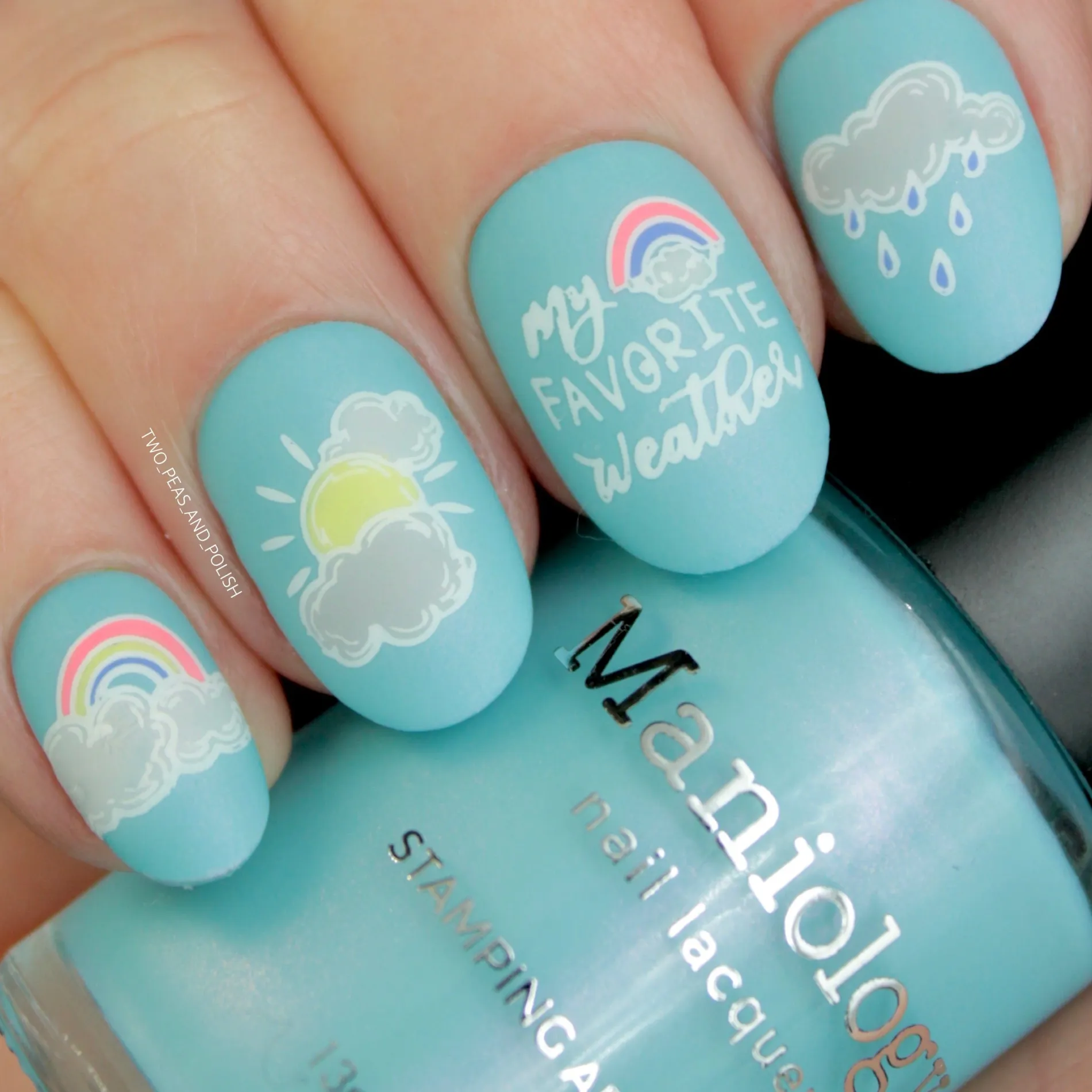 Droplet (B426) - Pearl Blue Stamping Polish