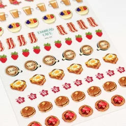 Egghead Cafe x Maniology - Morning Munchies Nail Art Sticker