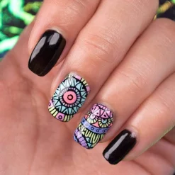 Electro Glo: 6-Piece Electric Pastel Stamping Art Polish Set
