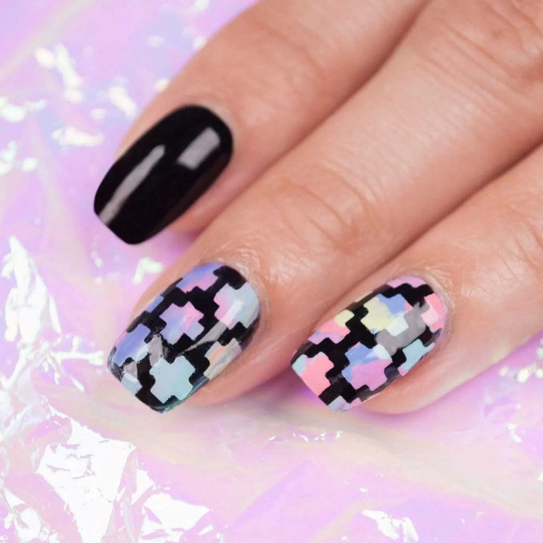 Electro Glo: 6-Piece Electric Pastel Stamping Art Polish Set