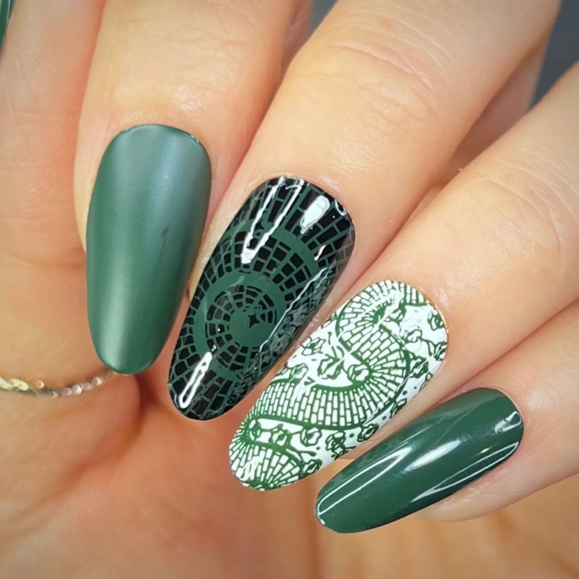Emerald City (B514) - Dark Green Stamping Polish