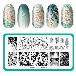 Enchanted Waters: Lotus Mirror (MXM171) - Nail Stamping Plate