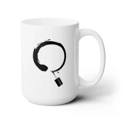 Enso Circle Ceramic Coffee Mug 15oz