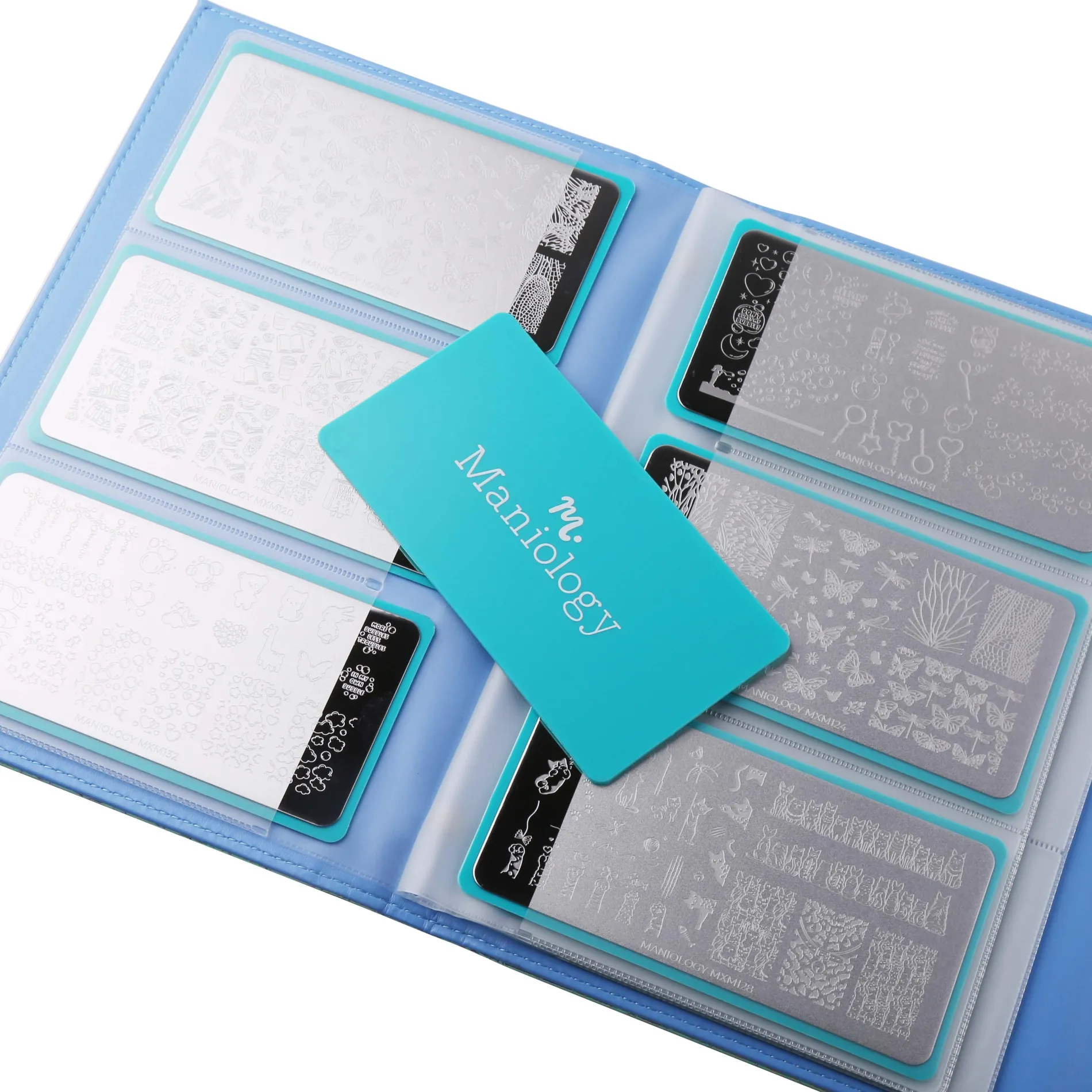 Envelope Style Nail Stamping Plate Organizer Case - Mermaid Scale
