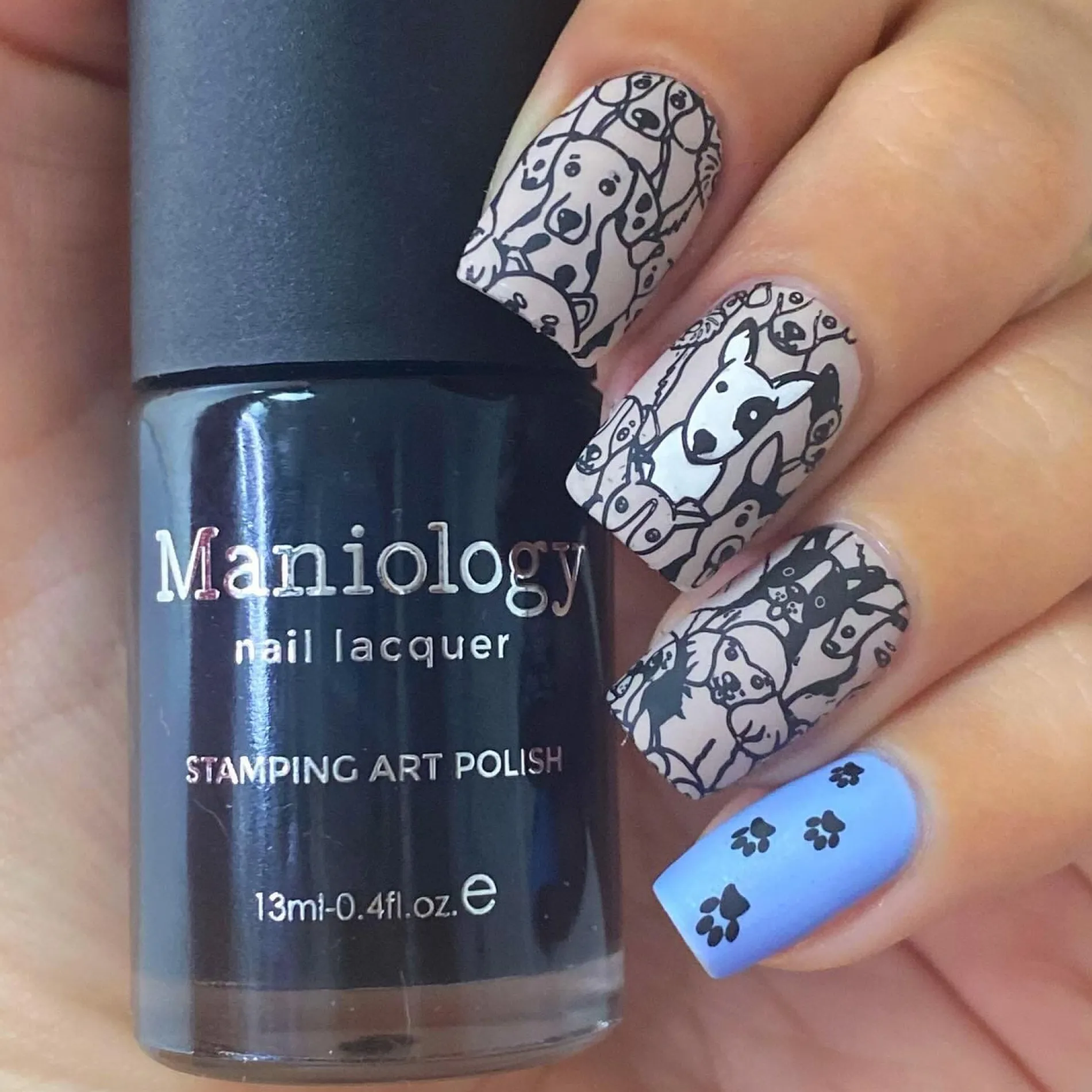 Essentials Primary Collection: Straight-Up Black (B171) Classic Black Stamping Polish