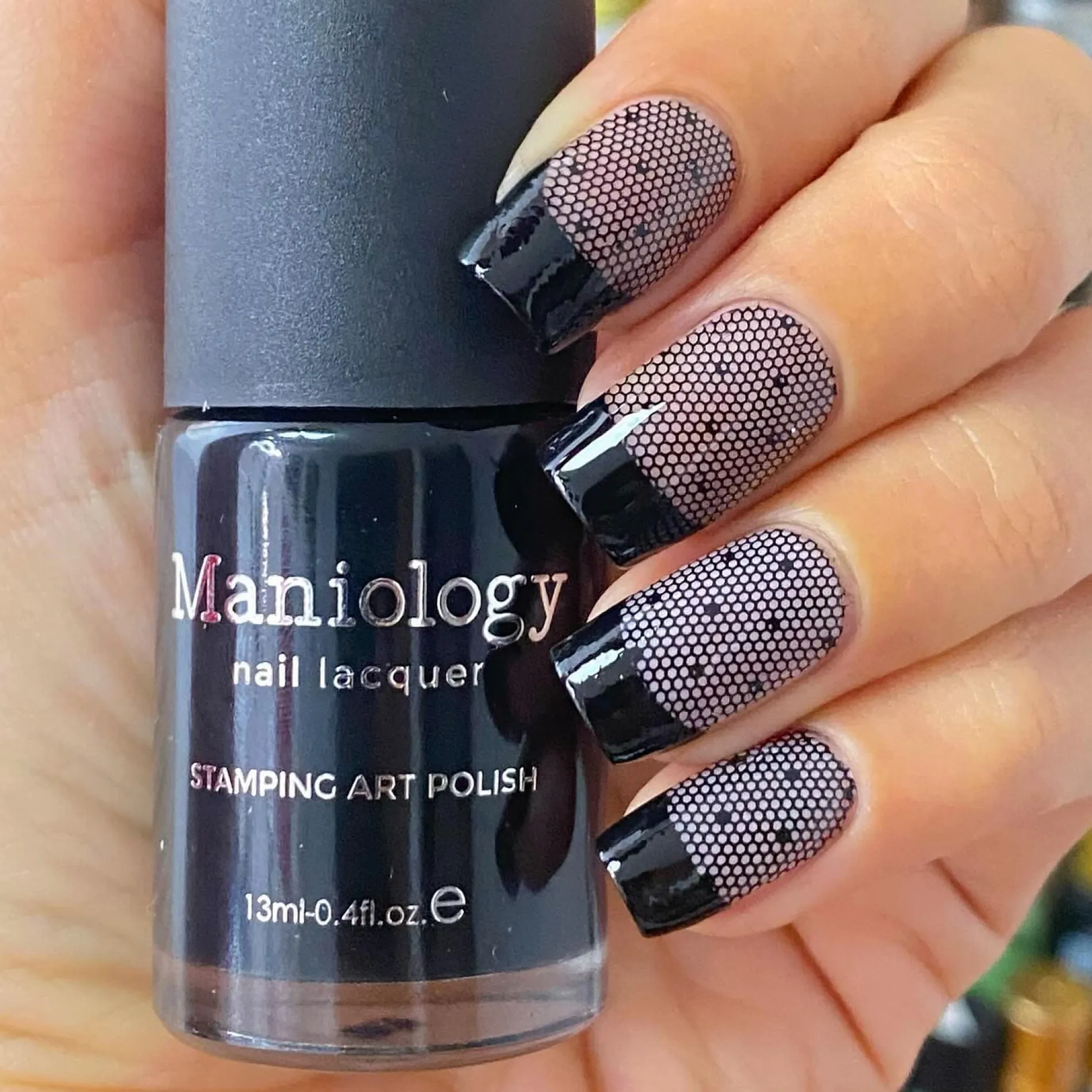 Essentials Primary Collection: Straight-Up Black (B171) Classic Black Stamping Polish