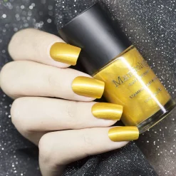 Essentials Primary Collection: Heart of Gold (B187) Warm Metallic Gold Stamping Polish