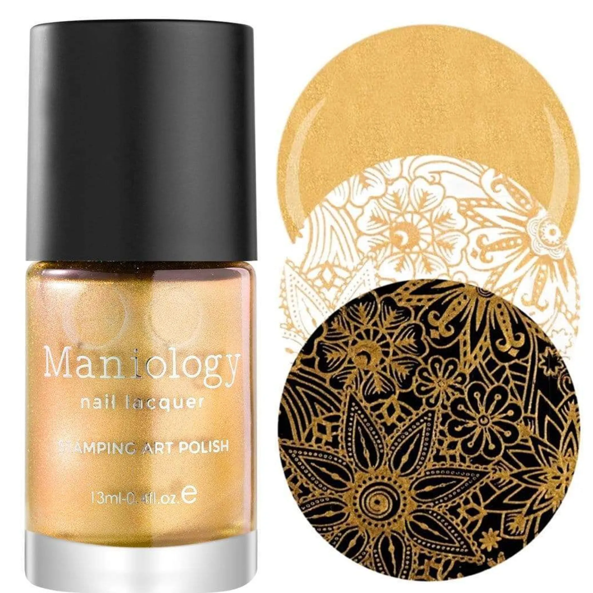 Essentials Primary Collection: Heart of Gold (B187) Warm Metallic Gold Stamping Polish