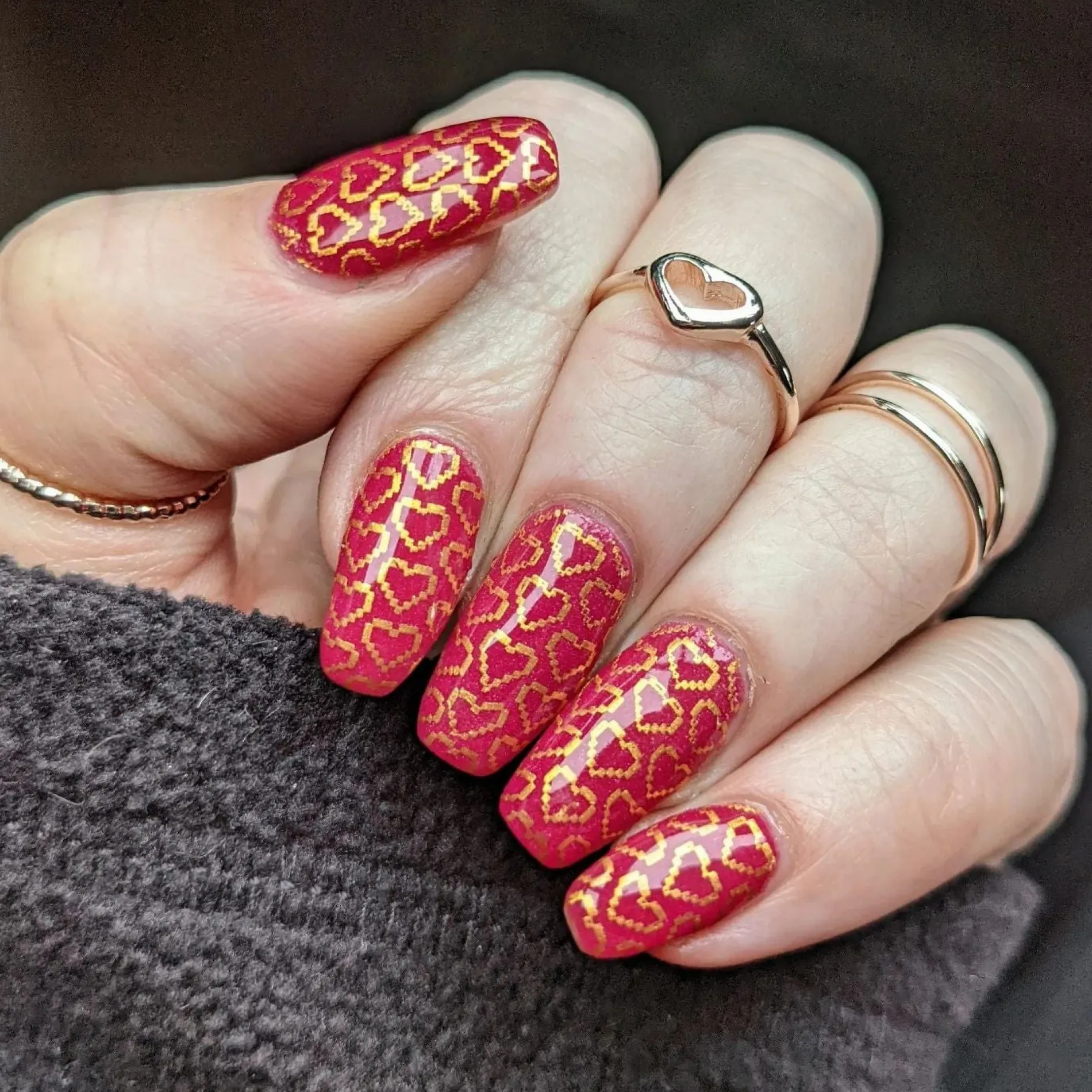 Essentials Primary Collection: Heart of Gold (B187) Warm Metallic Gold Stamping Polish
