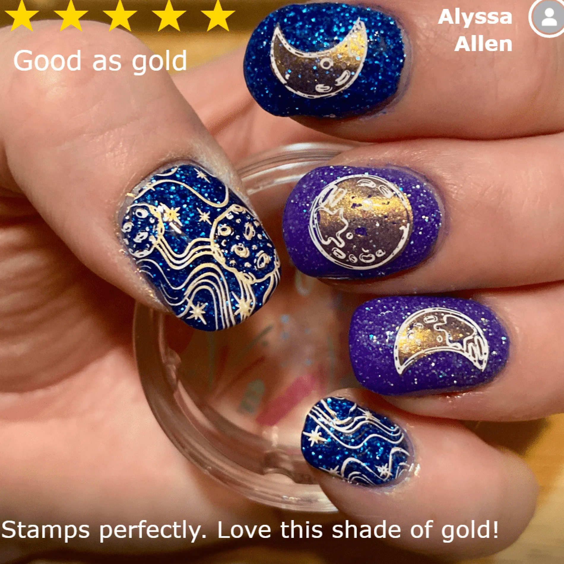 Essentials Primary Collection: Heart of Gold (B187) Warm Metallic Gold Stamping Polish