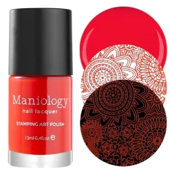 Essentials Primary Collection: Fireside (B189) Blazing Red Stamping Polish