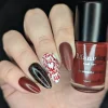 Eternal Flame (B576) - Red Creme Stamping Polish