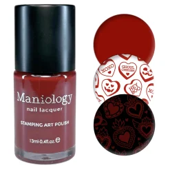 Eternal Flame (B576) - Red Creme Stamping Polish
