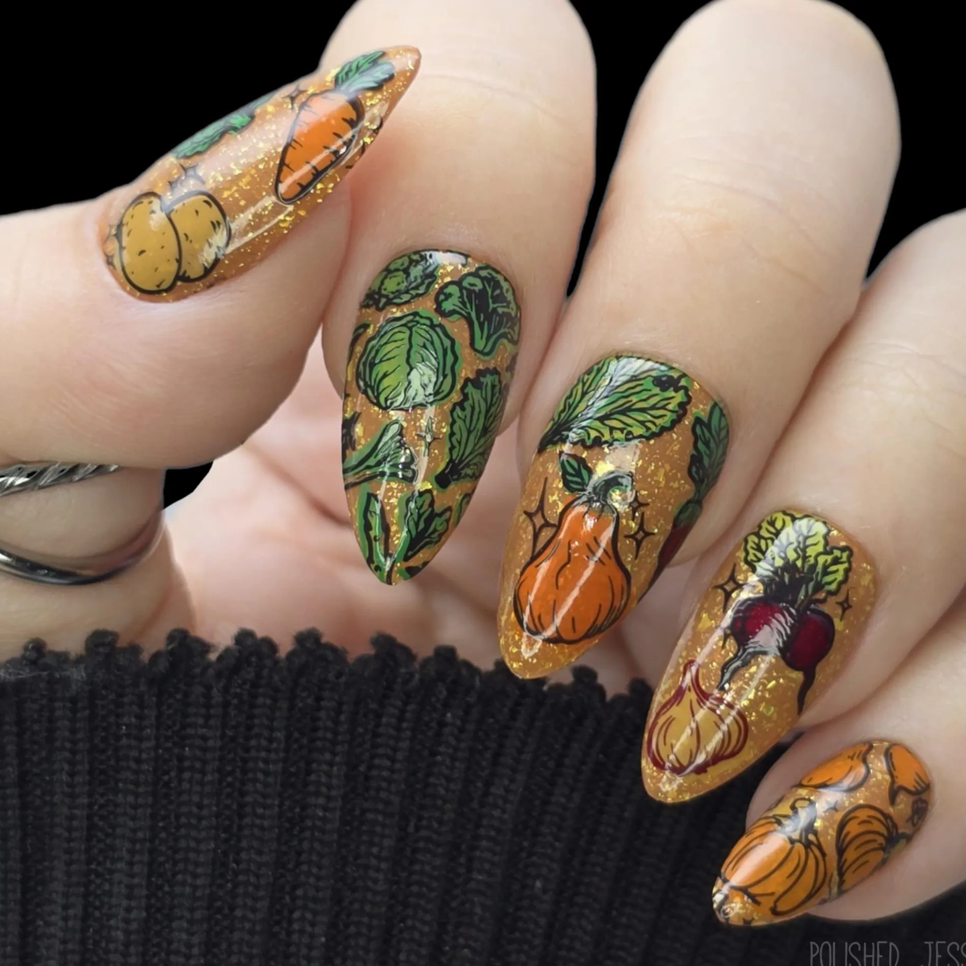 Fall Harvest (M634) - Nail Stamping Plate