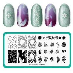 Fine China: Glazed Perfection (MXM169) - Nail Stamping Plate