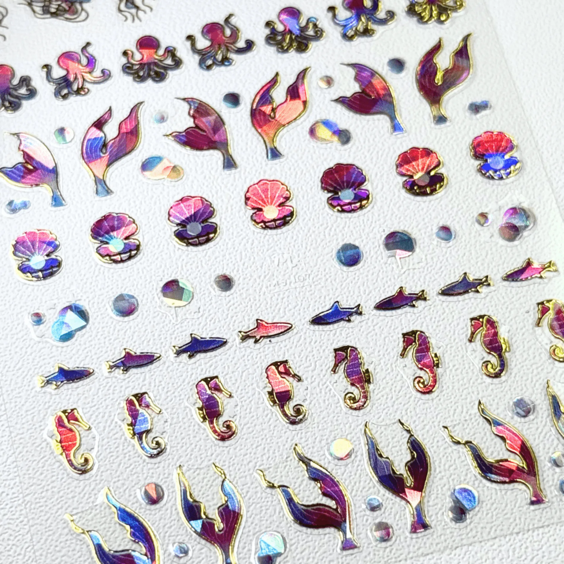 Fin & Friends (MS-107) - Nail Art Sticker