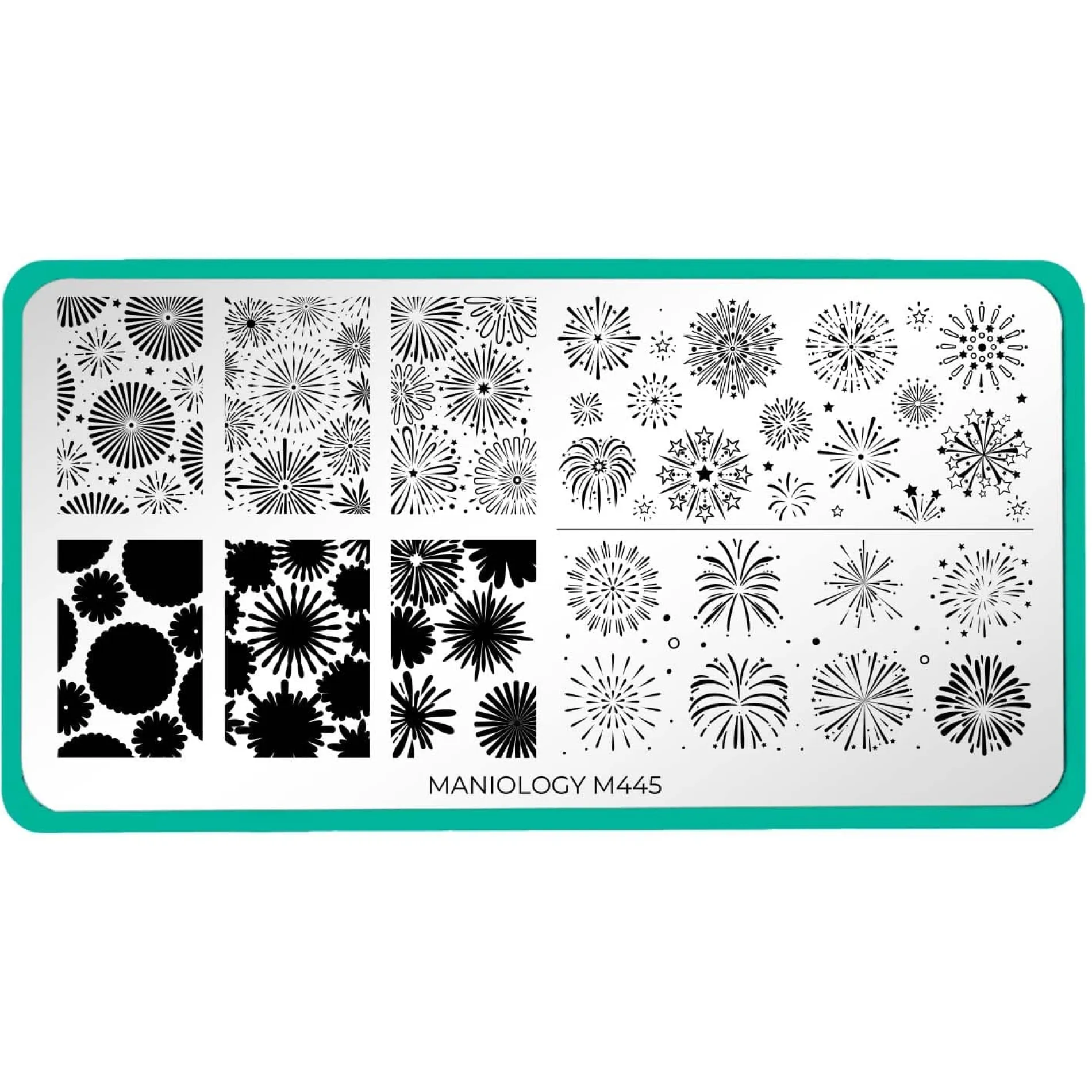 Fireworks Frenzy (M445) - Nail Stamping Plate