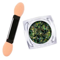 Flashy (NA037) - Green Iridescent Flakies