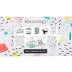 Flippin Dolphins (M502) - Nail Stamping Plate