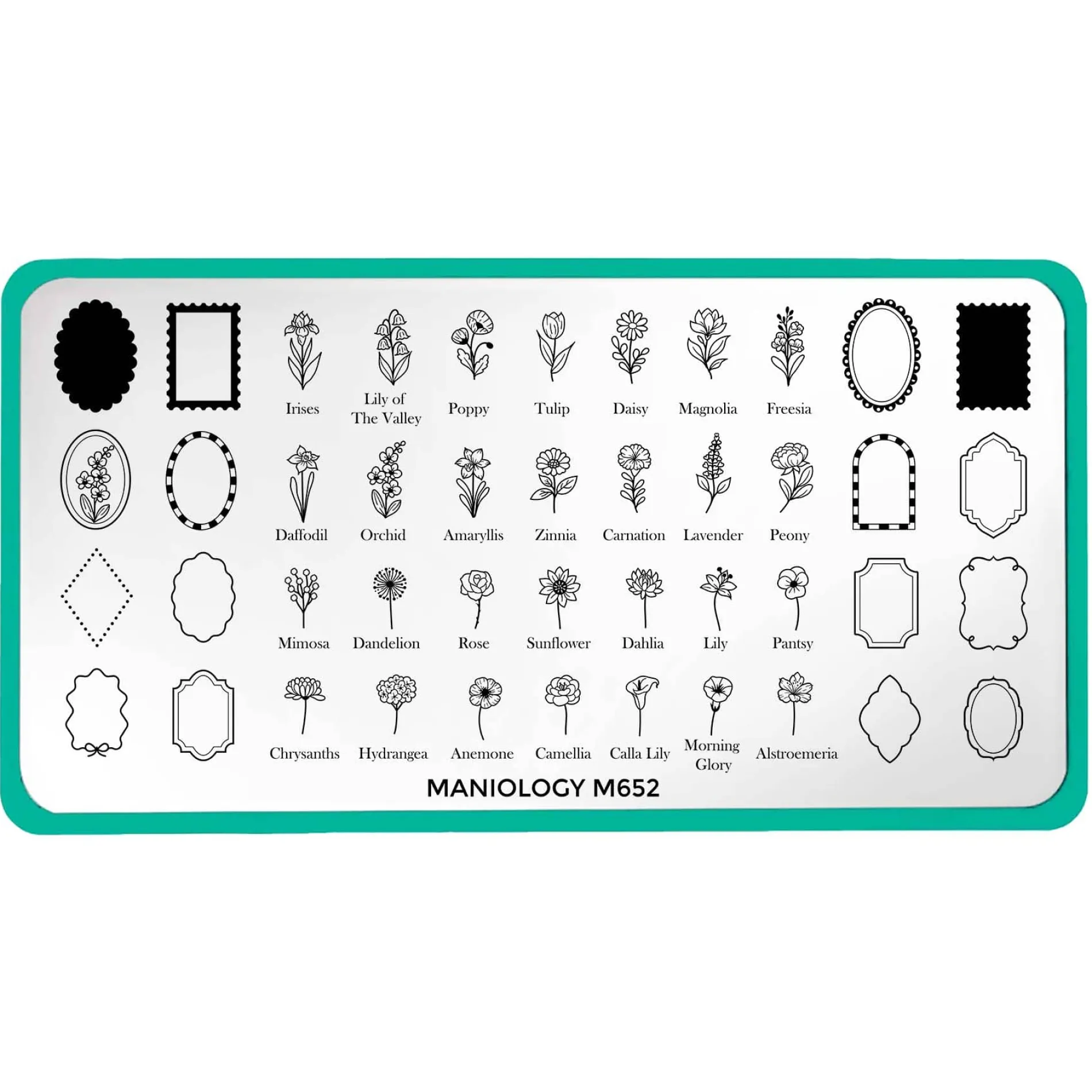 Floral Moments (M652) - Nail Stamping Plate