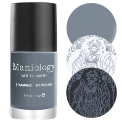 Folklore (B415) - Cream Gray Stamping Polish